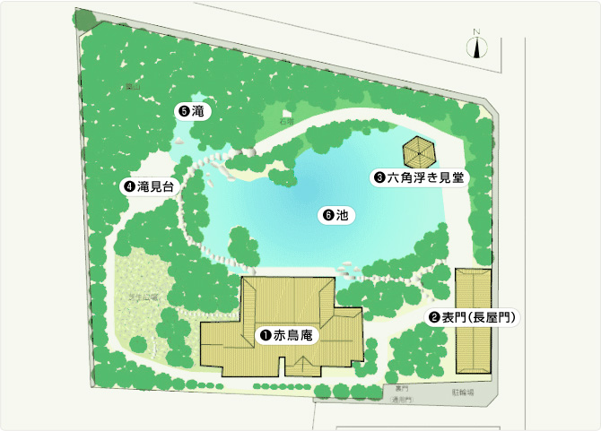 目白庭園マップ